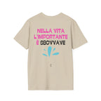 T-SHIRT NELLA VITA L'IMPORTANTE E' SBOVVAVE