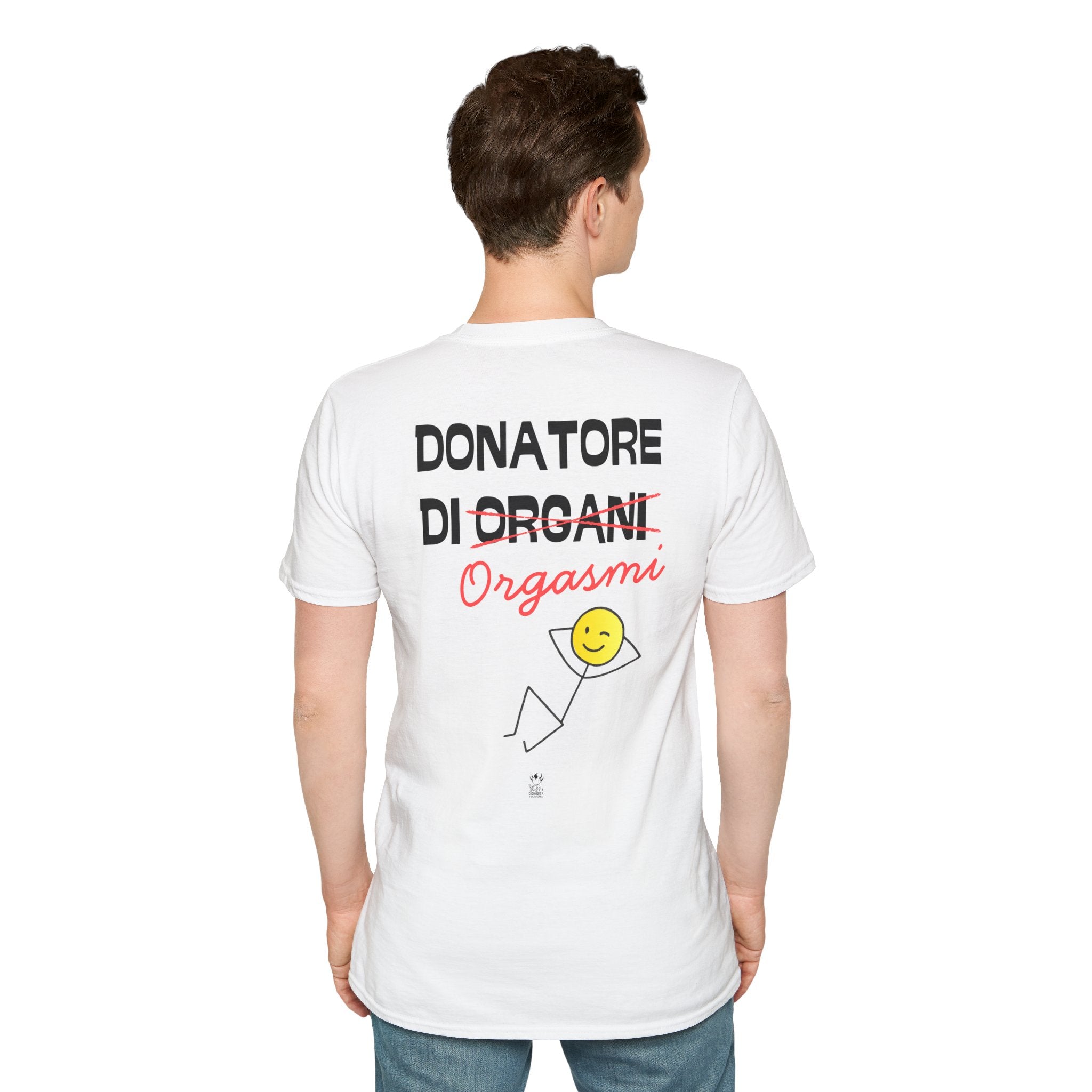 T-SHIRT DONATORE DI ORGASMI (BIANCA)