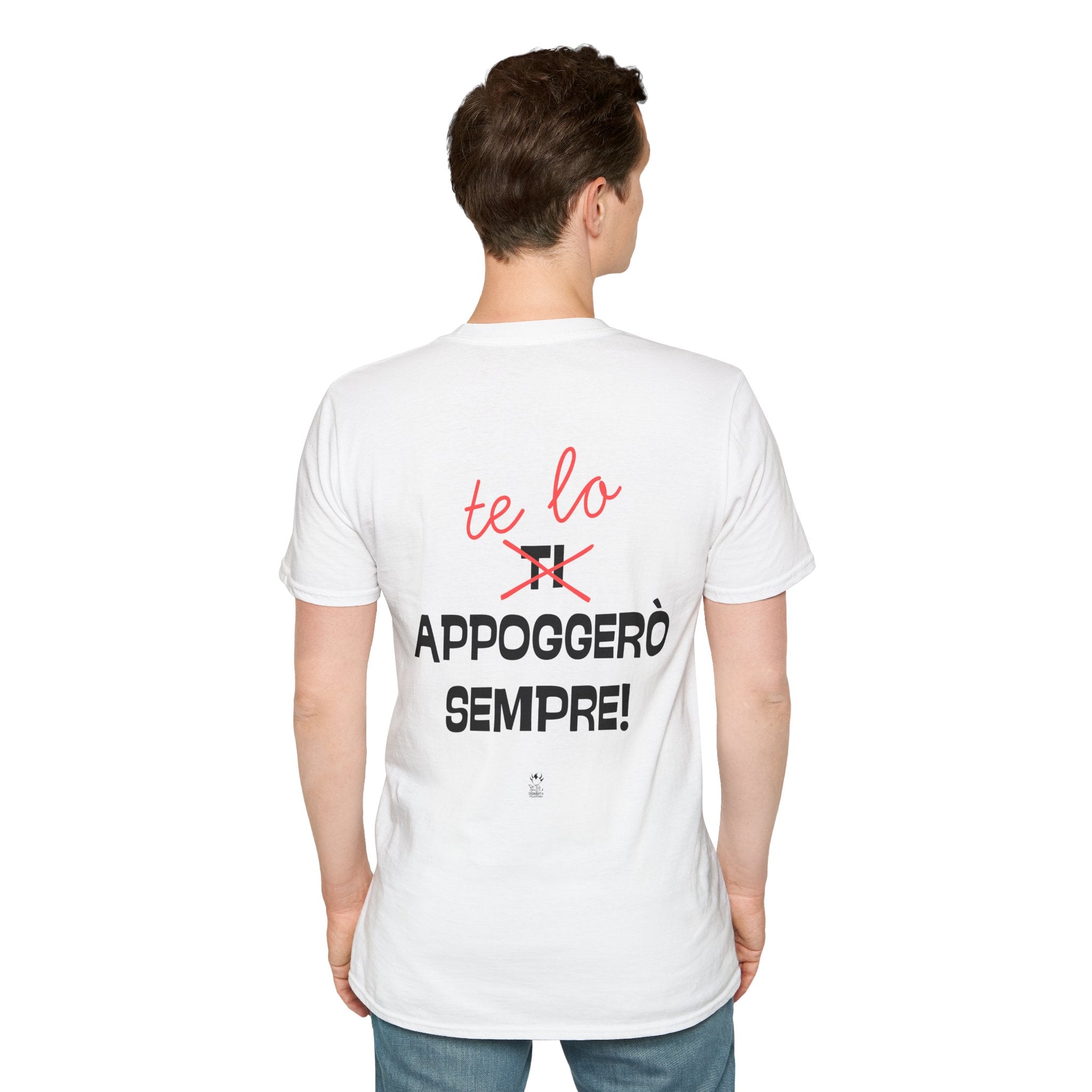 T-SHIRT TE LO APPOGGERO' SEMPRE (BIANCA)