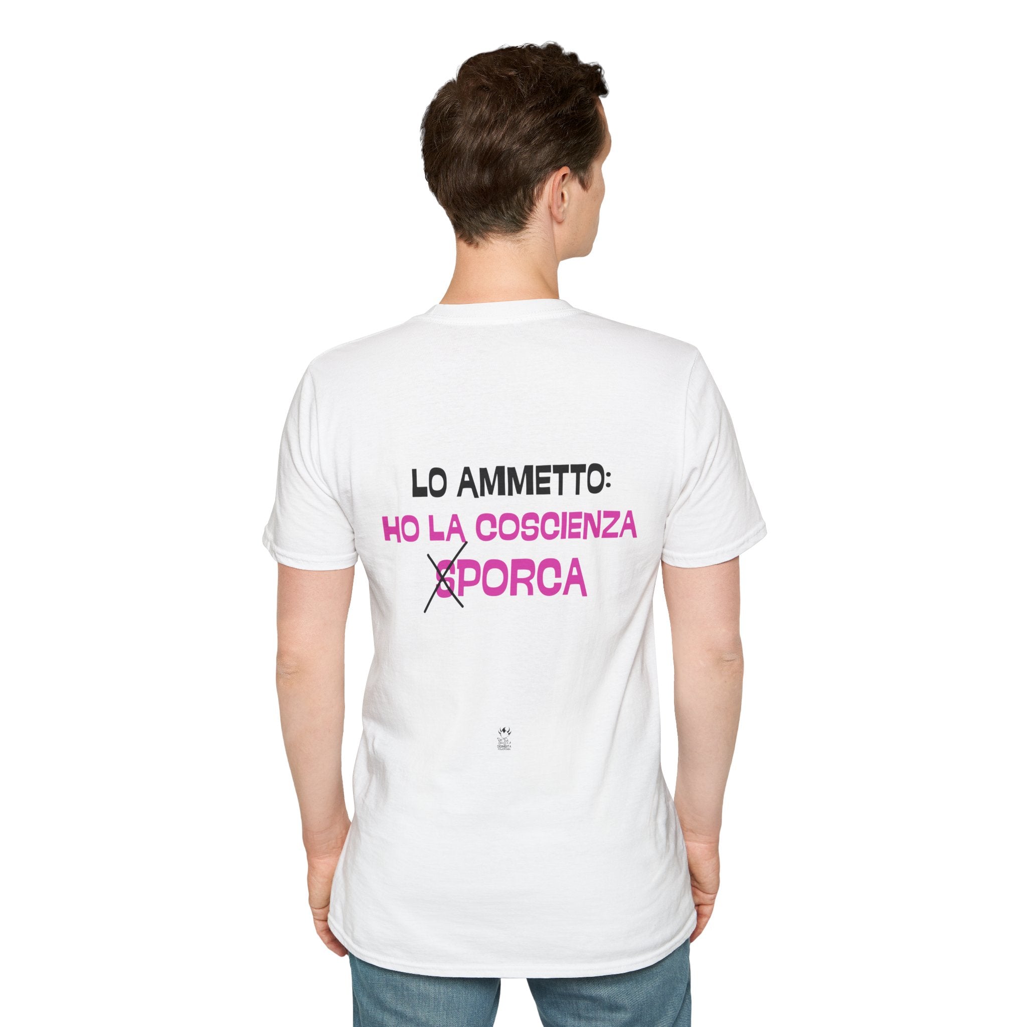 T-SHIRT COSCIENZA PORCA (BIANCA)