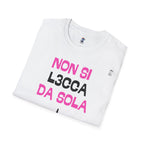 T-SHIRT NON SI L3CCA DA SOLA (STAMPA FRONTALE)