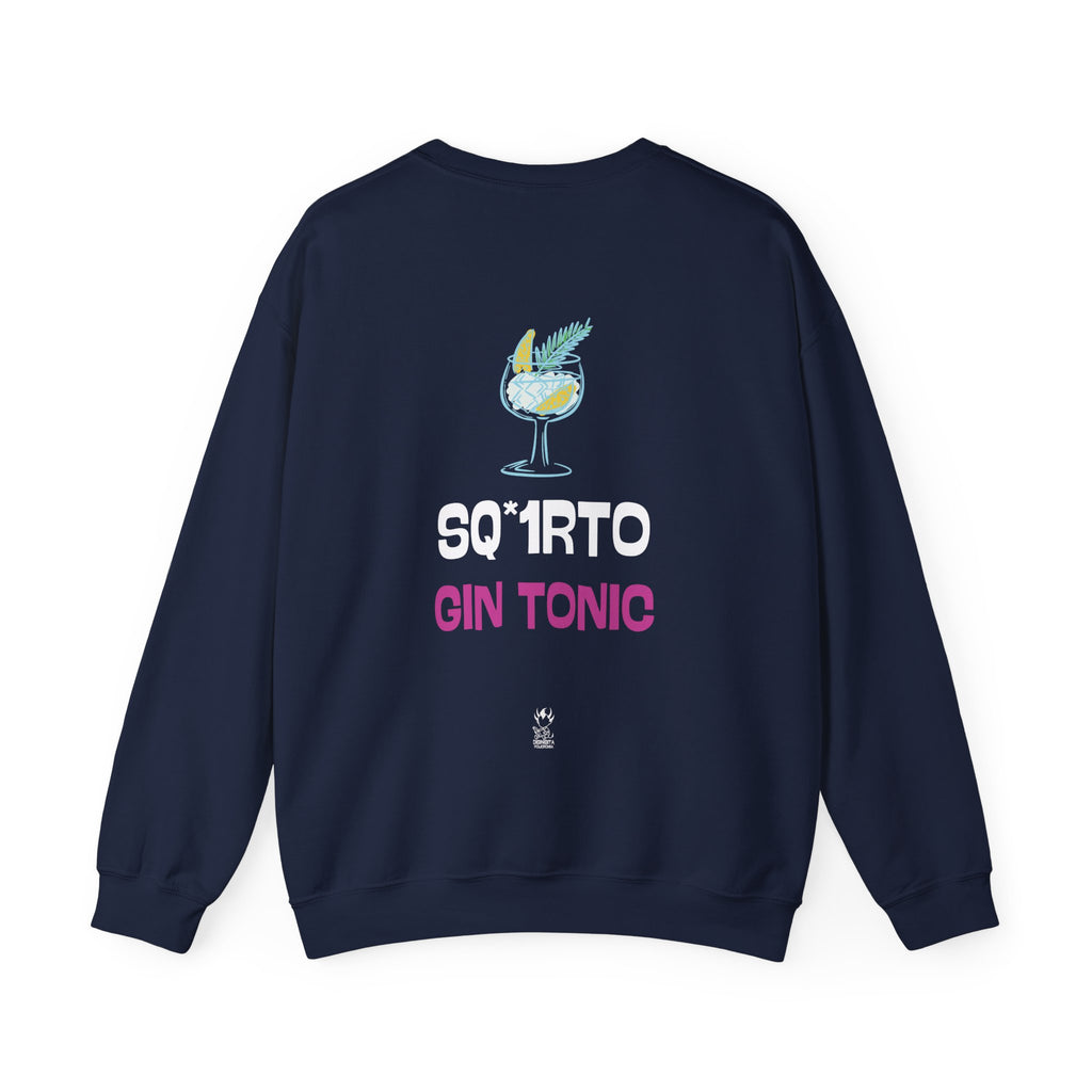 FELPA SQ*1R0 GIN TONIC (NERA E BLU NAVY)