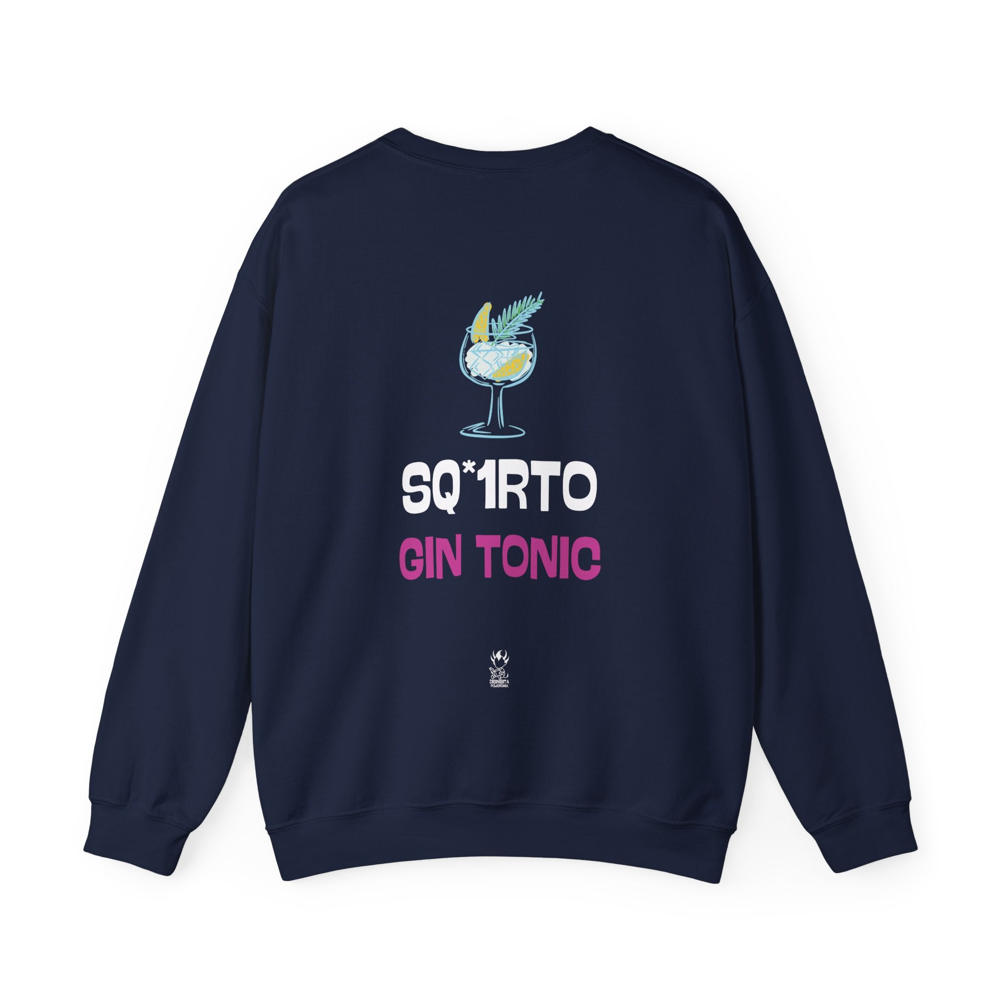 FELPA SQ*1R0 GIN TONIC (NERA E BLU NAVY)