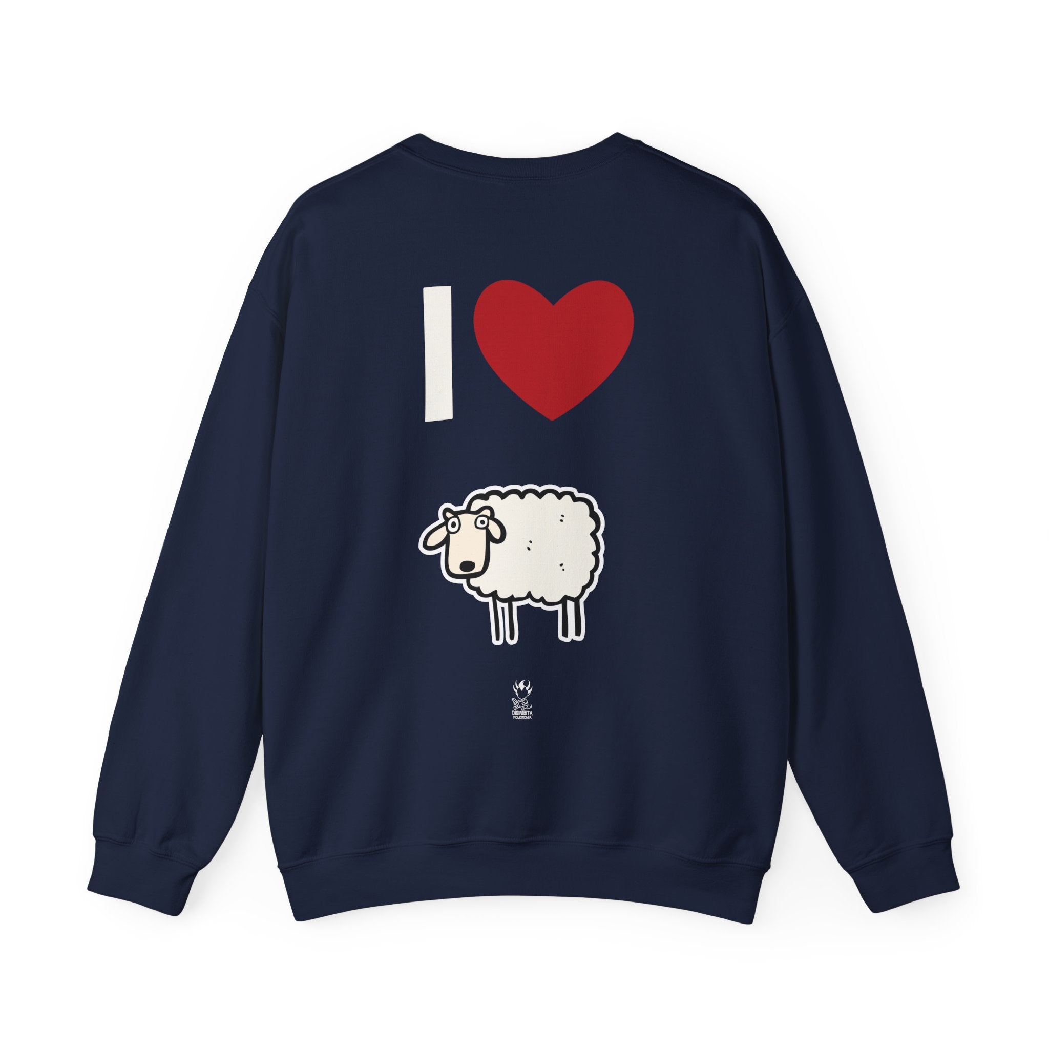FELPA GIROCOLLO I LOVE PECORINA