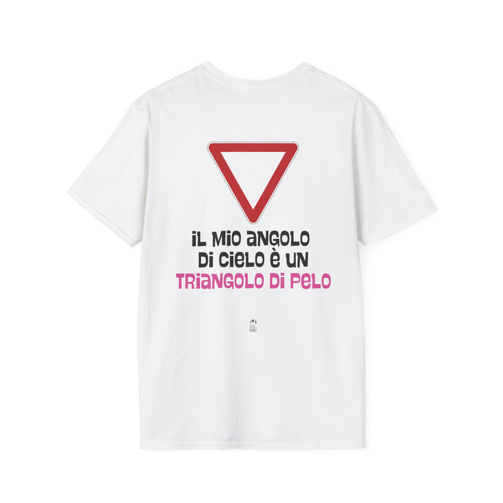 T-SHIRT IL MIO ANGOLO DI CIELO E' UN TRIANGOLO DI PELO