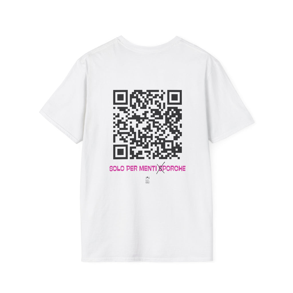 T‑SeQRet – La maglietta “segreta” con QR code interattivo (DONATORE DI ORGASMI)