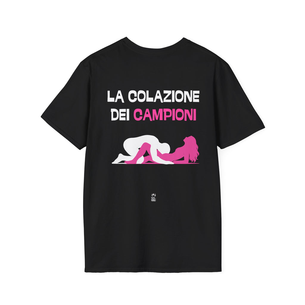 T-SHIRT LA COLAZIONE DEI CAMPIONI (BLACK VERSION)