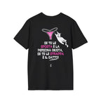 T-SHIRT se te le  sposta è la  persona giusta,  se te le strappa è il gatto! (BLACK VERSION)