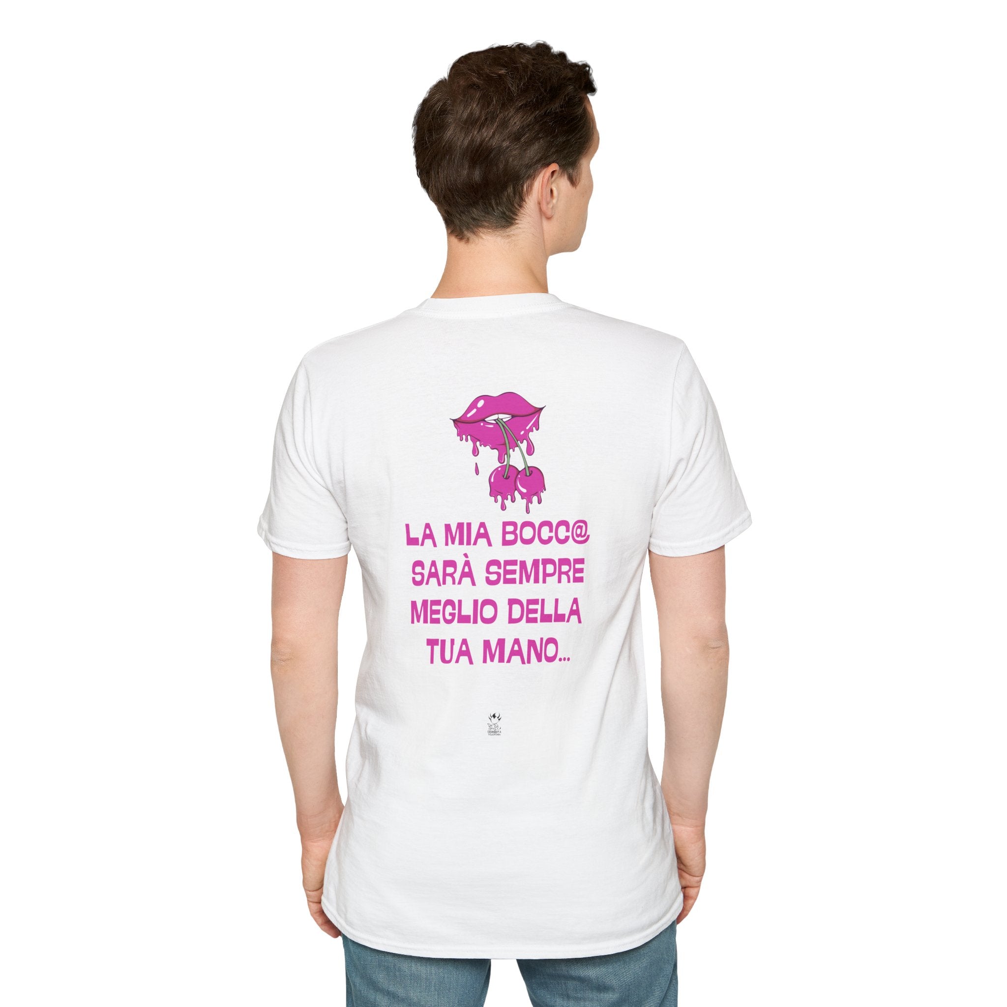 T-SHIRT LA MIA BOCCA SARA' SEMPRE MEGLIO DELLA TUA MANO