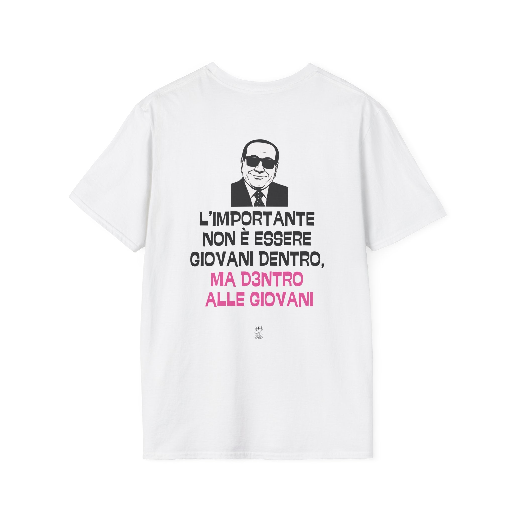 T-SHIRT L'IMPORTANTE NON E' ESSERE GIOVANI, MA......