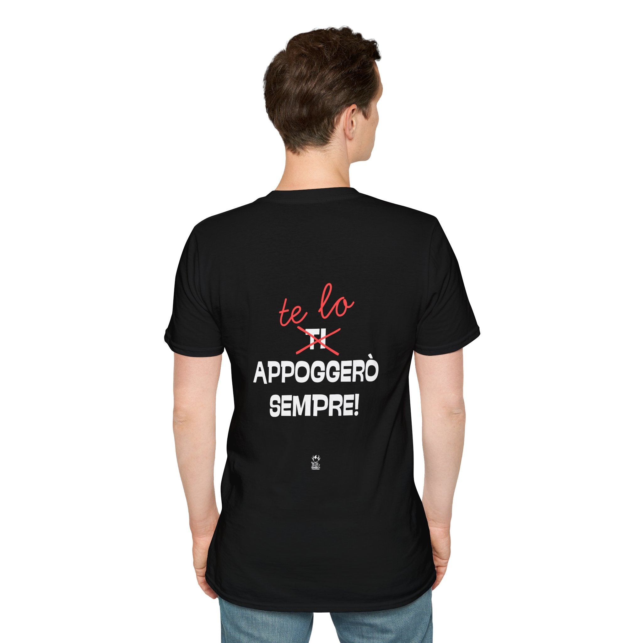 T-SHIRT TE LO APPOGGERO' SEMPRE (NERA)